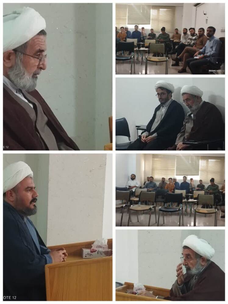 نشست صمیمانه طلاب مرکز تخصصی با ریاست محترم موسسه اخلاق و تربیت